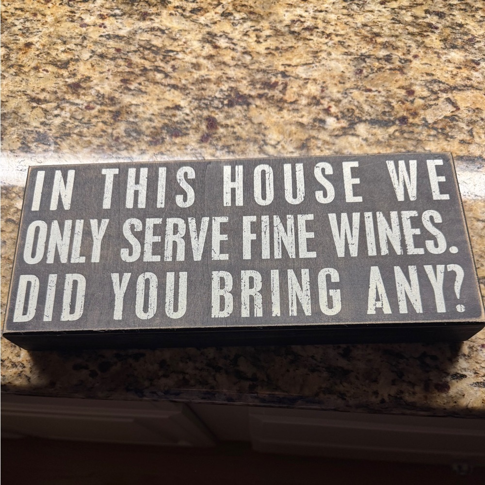 Bar sign 14 x 6. About 1.5 inches deep